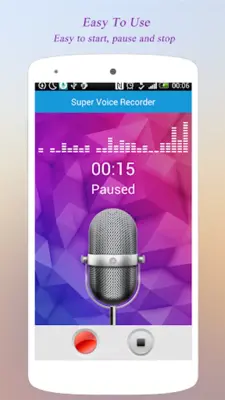 Super Voice Recorder android App screenshot 1